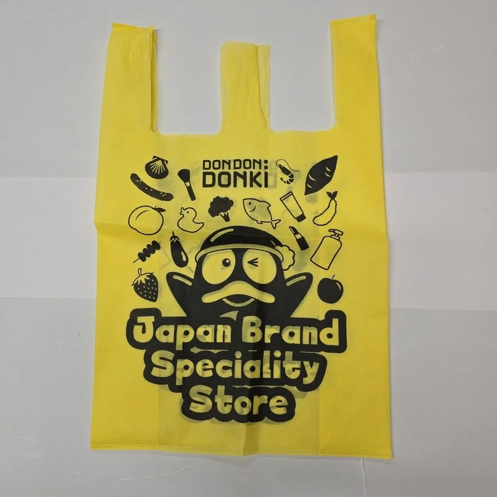Don‎ Don Donki Japan Brand Specialty Store Shopping Bag Yellow Reusable Tote